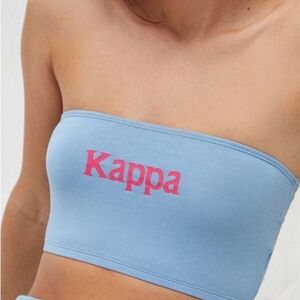 Kappa vintage retro tupe crop cropped graphic top